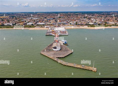 Clacton Pier Aerial View Clacton On Sea Essex Uk Stock Photo Alamy