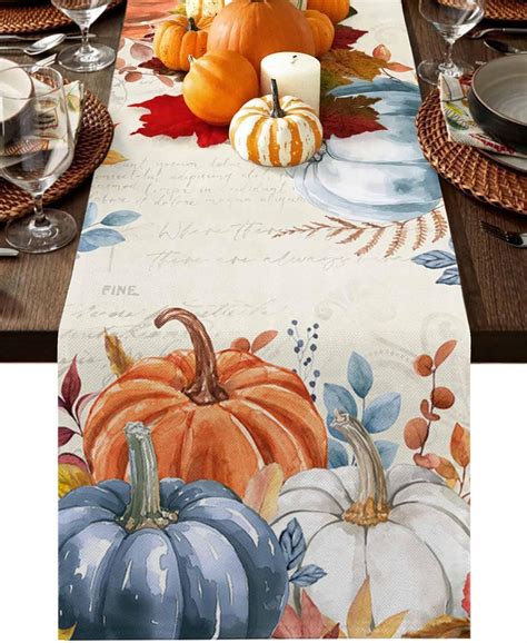 Amazon Fall Table Runner Fall Leaves Thanksgiving Table Runners