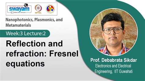 Lec 8 Reflection And Refraction Fresnel Equations Youtube