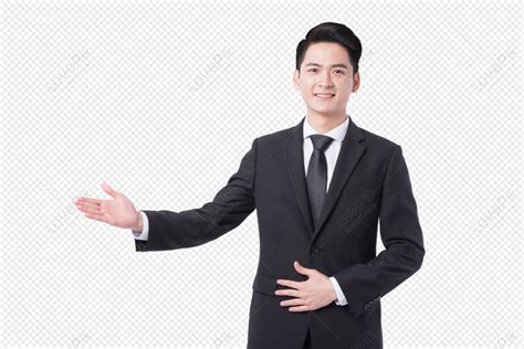 Business Men Welcome Action Gestures Young Men Gesture Png Hd