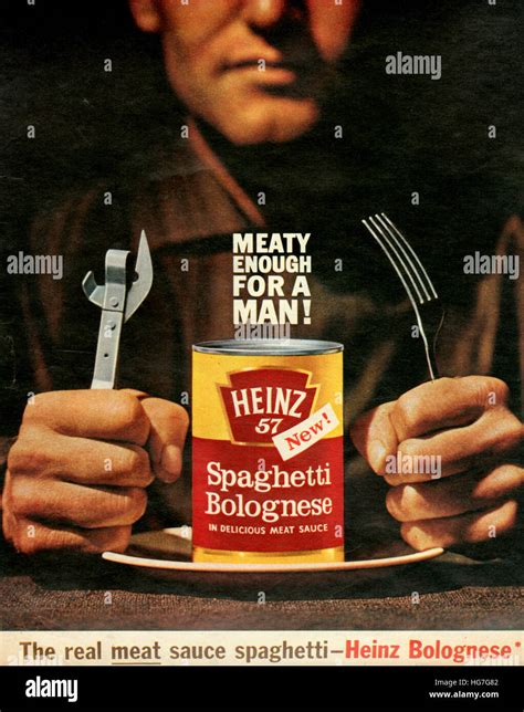 1950s UK Heinz Magazine Advert Stock Photo - Alamy