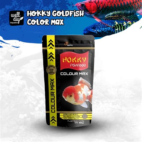 HOKKY Colour Max Pelet Pakan Ikan Koki Koki Goldfish 100 Gram