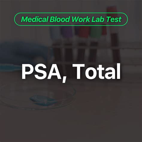 Psa Total Blood Work Test Wittmer Rejuvenation Clinic