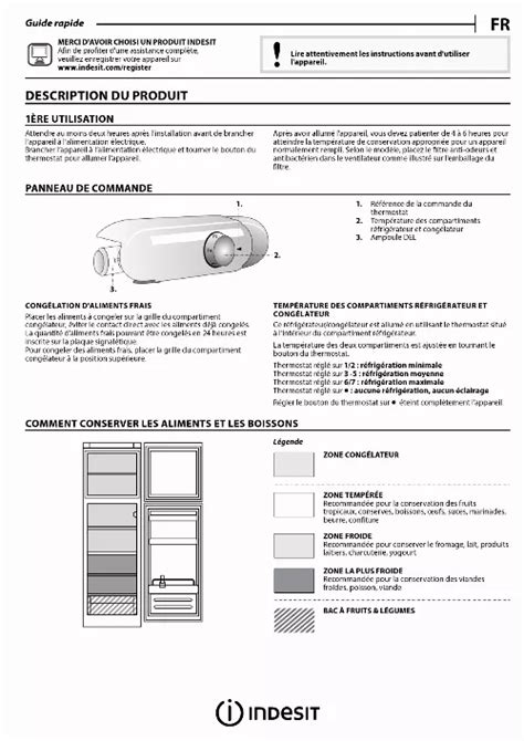 Notice réfrigérateur INDESIT T 16 A1 D I Trouver une solution à un