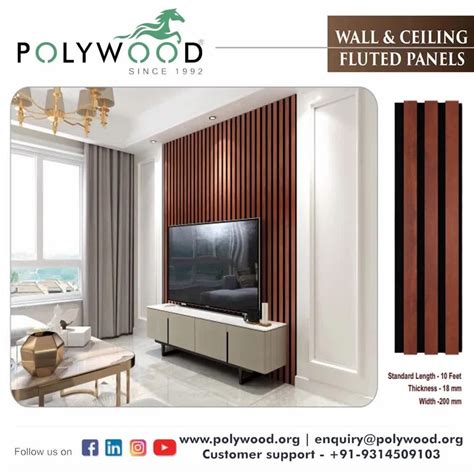 Louver Panel Polywood PVC Walll Fluted Louvers Panel Manufacturer