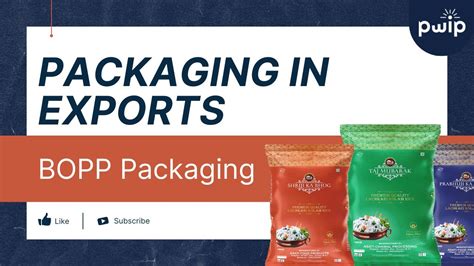 Export Packaging Part Bopp Bags Packaging Rice Youtube