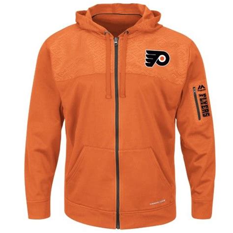 Philadelphia Flyers Orange Ready For Action Full Zip Thermabase