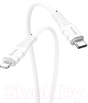 Hoco X67 Type-C to Lightning (1м, белый) Кабель купить в Минске, Гомеле ...