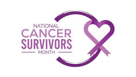 National Cancer Survivors Month Observed Every Year In June Template