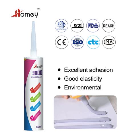 Homey Adhesive Ms Polymer Silicone Sealant For Floor China Ml