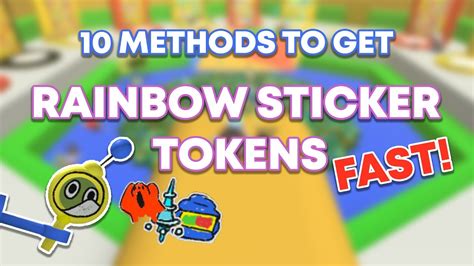 Easy Ways To Get Rainbow Sticker Tokens Bee Swarm Simulator Youtube