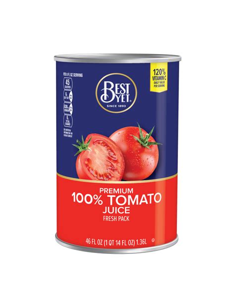 100% Tomato Juice - Best Yet Brand