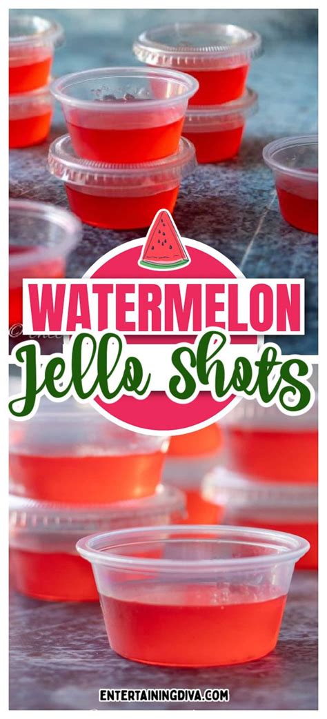 Refreshing Watermelon Jelly Shots Recipe