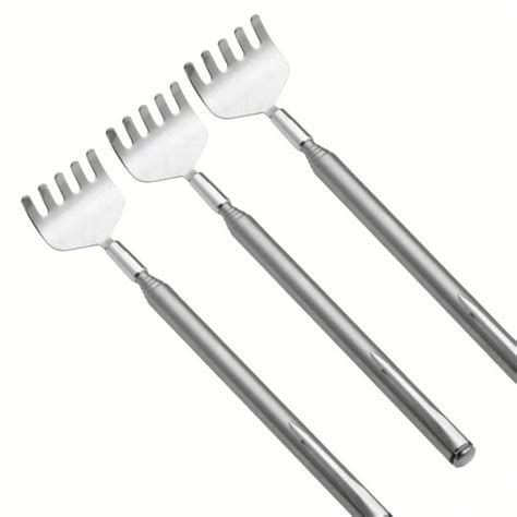 3 Pack Portable Extendable Telescopic Metal Back Scratchershand