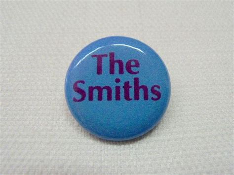 Vintage Early 90s The Smiths Logo Blue Pin Button Badge Etsy