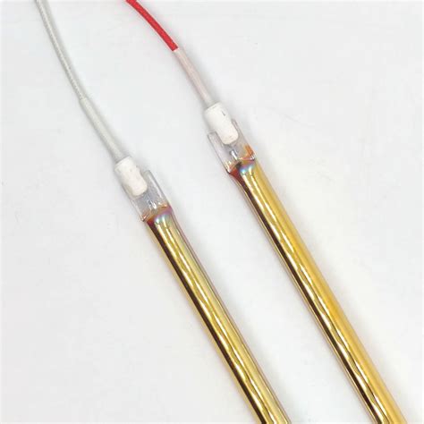 Heating Tungsten Light Gold Plated Tube Infrared Heater Halogen Lamp