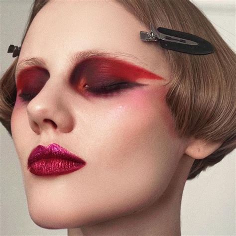 David Koppelaar On Instagram Duo Toned Metallic Lips Deep Red