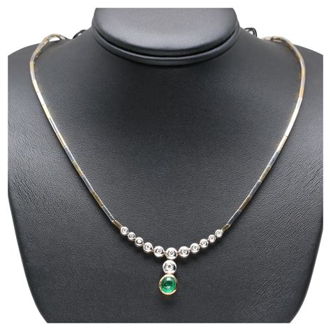 Magnificent Emerald Diamond Necklace For Sale At 1stdibs