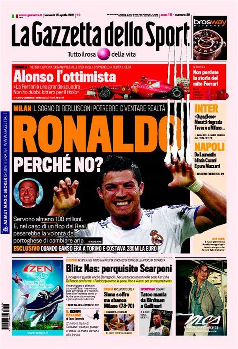 Gazzetta Dello Sport Ronaldo Perche No