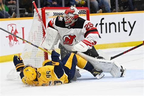 Devils’ injury report: Mackenzie Blackwood ‘tweaked something’ at ...