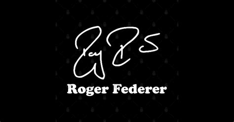 Roger Federer signature - Roger Federer - Sticker | TeePublic