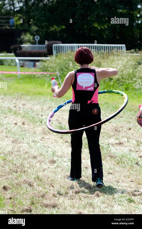 Race For Life Cancer Research Uk Charity Event A Woman Completing The