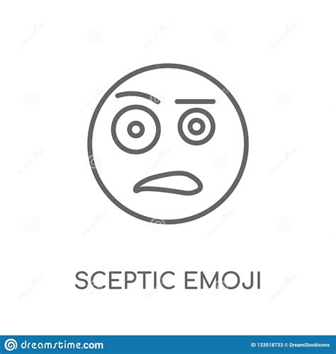 Sceptic Emoji Icon From Emoji Collection. Vector Illustration ...