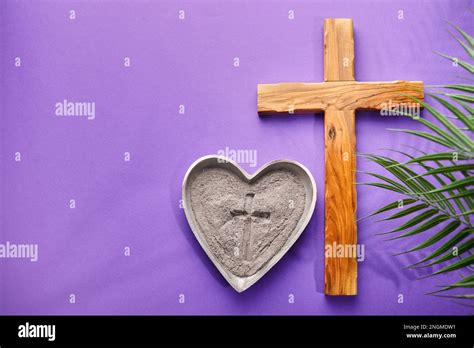 Ash Wednesday Lent Season And Holy Week Concept Christian Crosses And