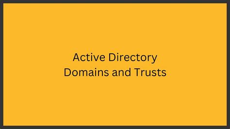 Configure Active Directory Domains And Trusts Two Way Trust YouTube