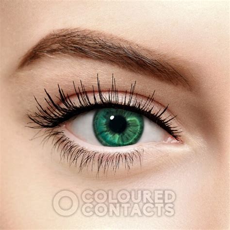 Emerald Colour Enhancing Contact Lenses Green Natural Contacts