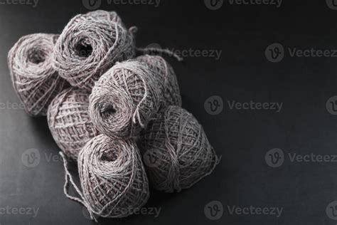 Light brown yarn made of natural sheep wool. 10711610 Stock Photo at ...