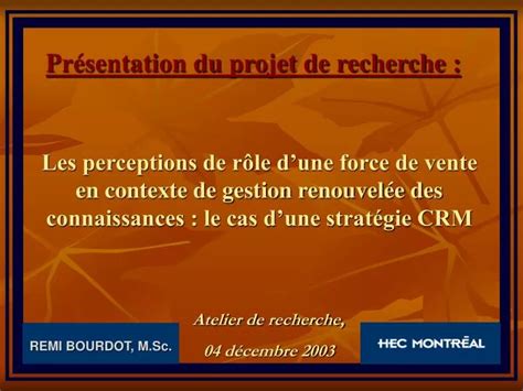 Ppt Pr Sentation Du Projet De Recherche Powerpoint Presentation