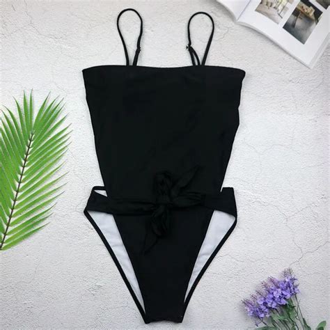 6 Color Cut Out One Piece Swimwear Women Padded Swimsuit Bodysuit Sexy