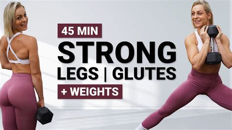 Min Strong Legs And Glutes Workout Lower Body Killer Dumbbell