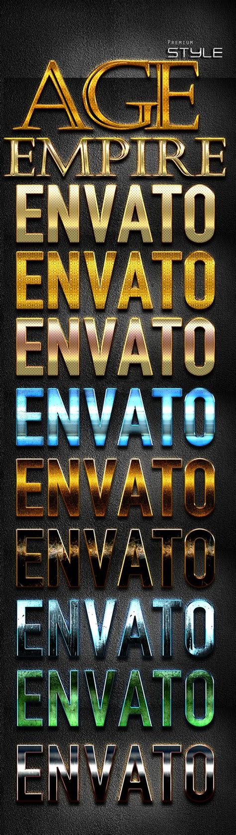 10 Shine Styles D170612 Text Style Photoshop Text Effects Photoshop