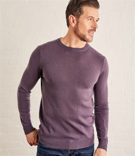 Violet Mocha Cashmere Merino Crew Neck Sweater Woolovers Us