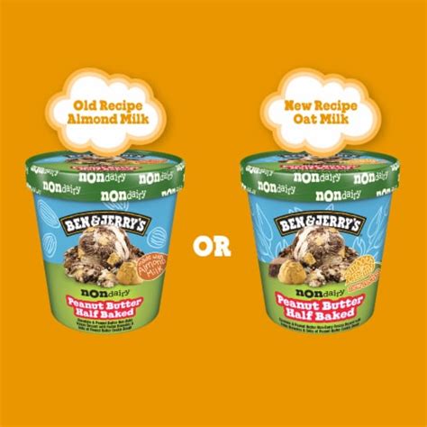 Ben Jerry S Peanut Butter Half Baked Frozen Non Dairy Dessert 16