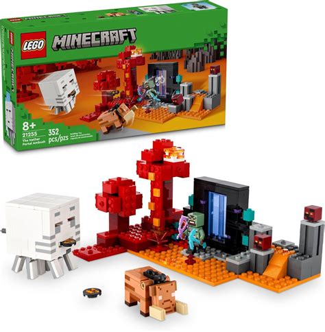 Amazon LEGO Minecraft The Nether Portal Ambush Adventure Set