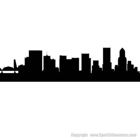 Portland, Oregon SKYLINE DECALS (Wall Decor) Sports