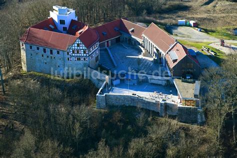 Leinefelde Worbis Aus Der Vogelperspektive Burg Scharfenstein In