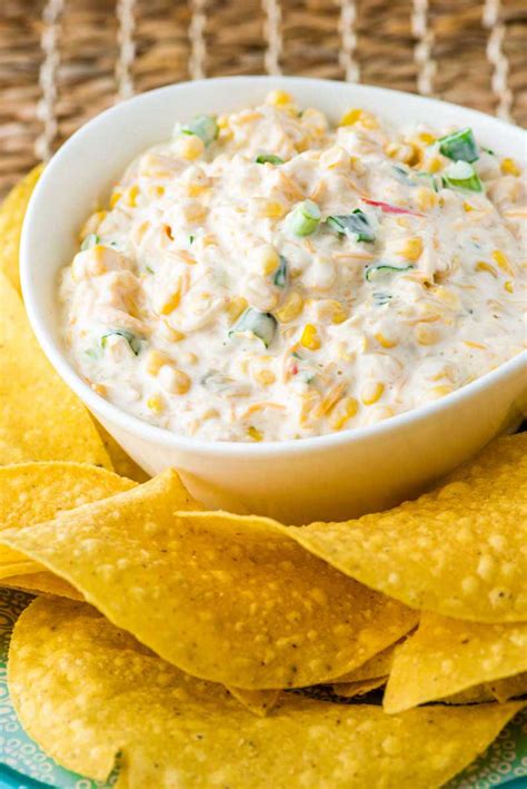 Easy Corn Dip (Mexican Crack Corn Dip) Served Hot Or Cold