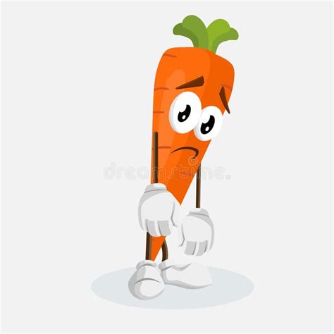 Sad Carrot Stock Illustration Illustration Of Health 34699495