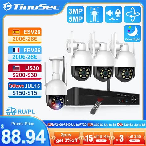 Tinosec Syst Me De Cam Ra Intelligente Ptz Wifi Ch Mp Avec Ia D