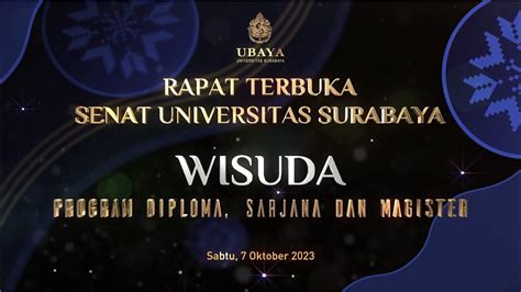 Wisuda Ubaya Periode Oktober Youtube