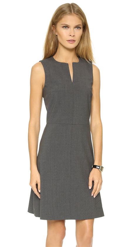 Theory Edition Miyani Dress In Gray Lyst