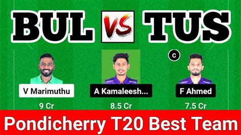 BUL Vs TUS Dream11 Prediction Today Match BUL Vs TUS Scorecard BUL Vs