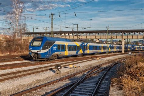 Freilassing 1 Februar 2020 Ein Meridian aus München auf dem Weg