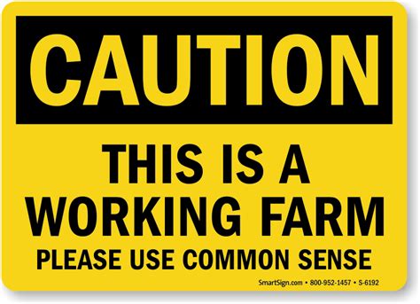 Farm Safety Signs | Safety Signs for Farms