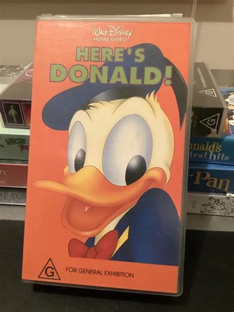 Heres Donald Vhs Walt Disney Vhs New And Sealed Tape Picclick Au