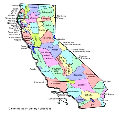 Northern California Indian Tribes Map